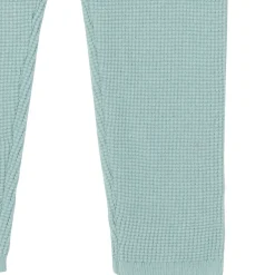 2-Piece Infant & Toddler Medium Sky Hooded Waffle Top and Legging Viscose Set