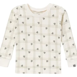 2-Piece Infant & Toddler Neutral Ivory Shamrock Snug Fitting Hacci Pajamas Set