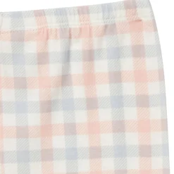 4-Piece Infant & Toddler Neutral Blue Plaid Viscose Snug Fitting Pajamas