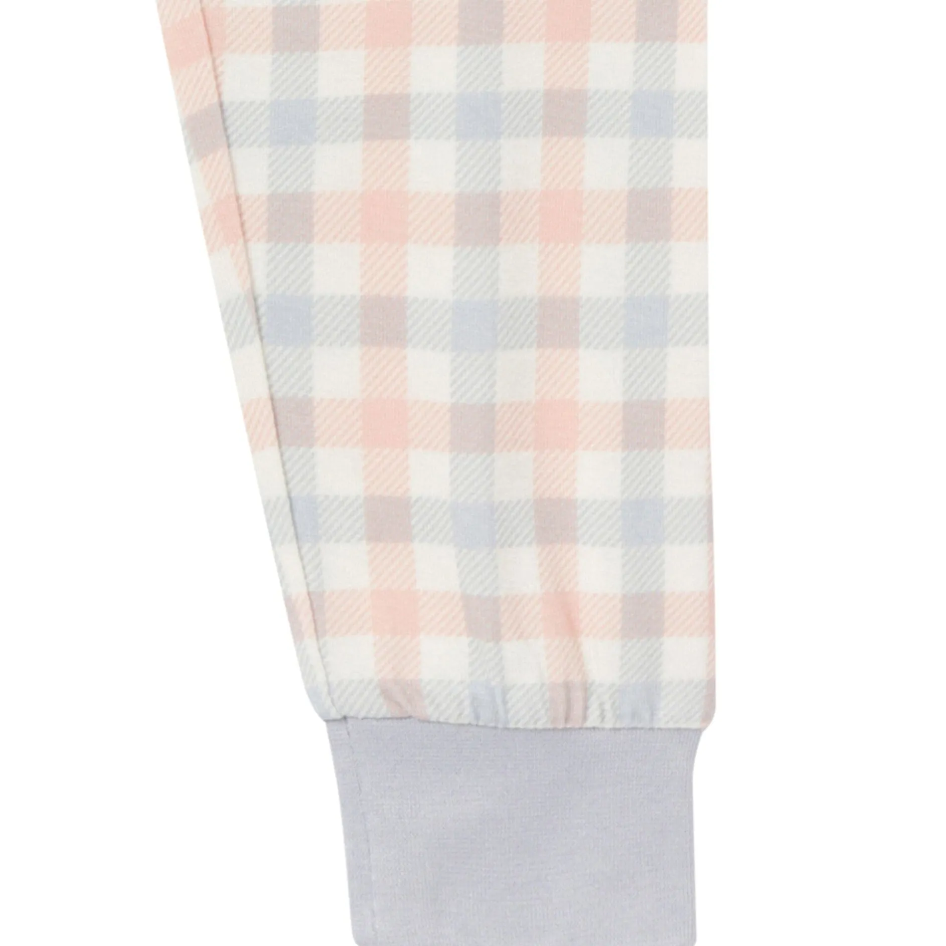 4-Piece Infant & Toddler Neutral Blue Plaid Viscose Snug Fitting Pajamas