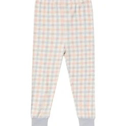4-Piece Infant & Toddler Neutral Blue Plaid Viscose Snug Fitting Pajamas