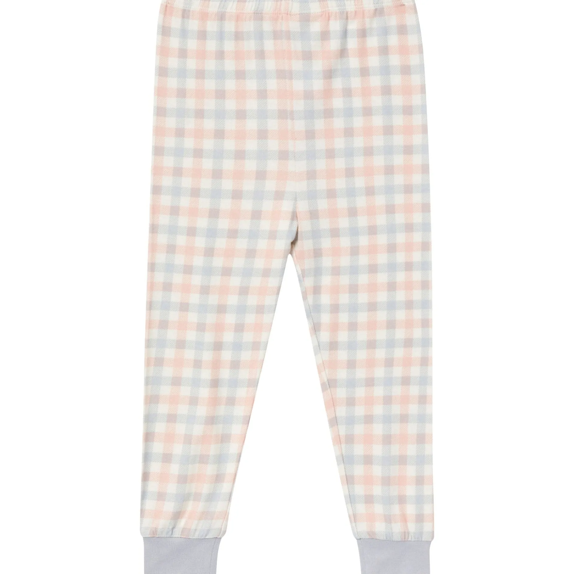 4-Piece Infant & Toddler Neutral Blue Plaid Viscose Snug Fitting Pajamas
