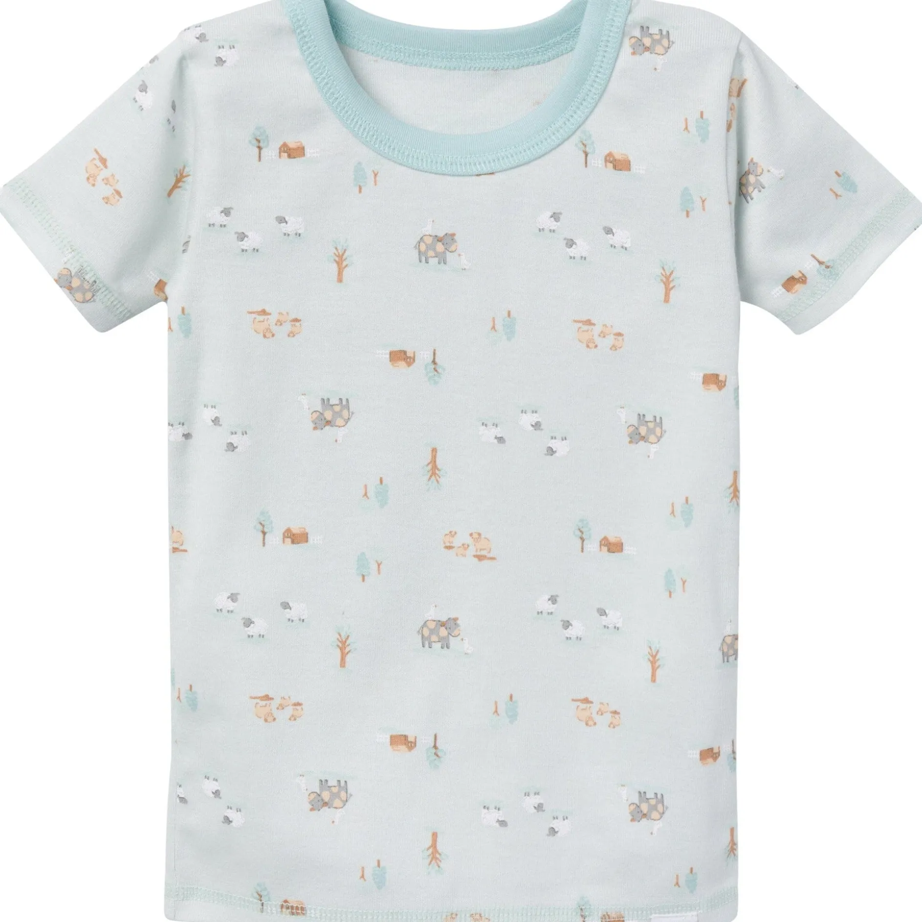 4-Piece Infant & Toddler Neutral Farm Tops and Pants Sets