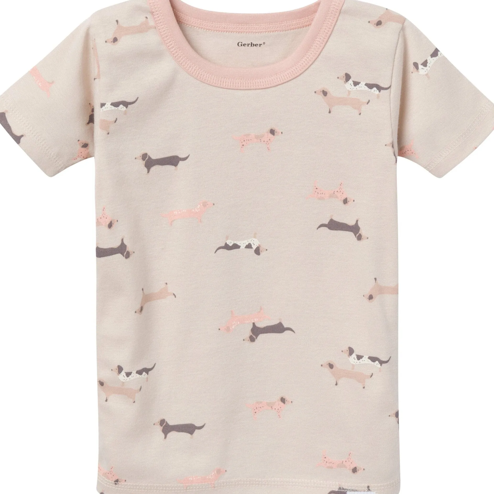 4-Piece Infant & Toddler Neutral Dog Tops and Pants Sets