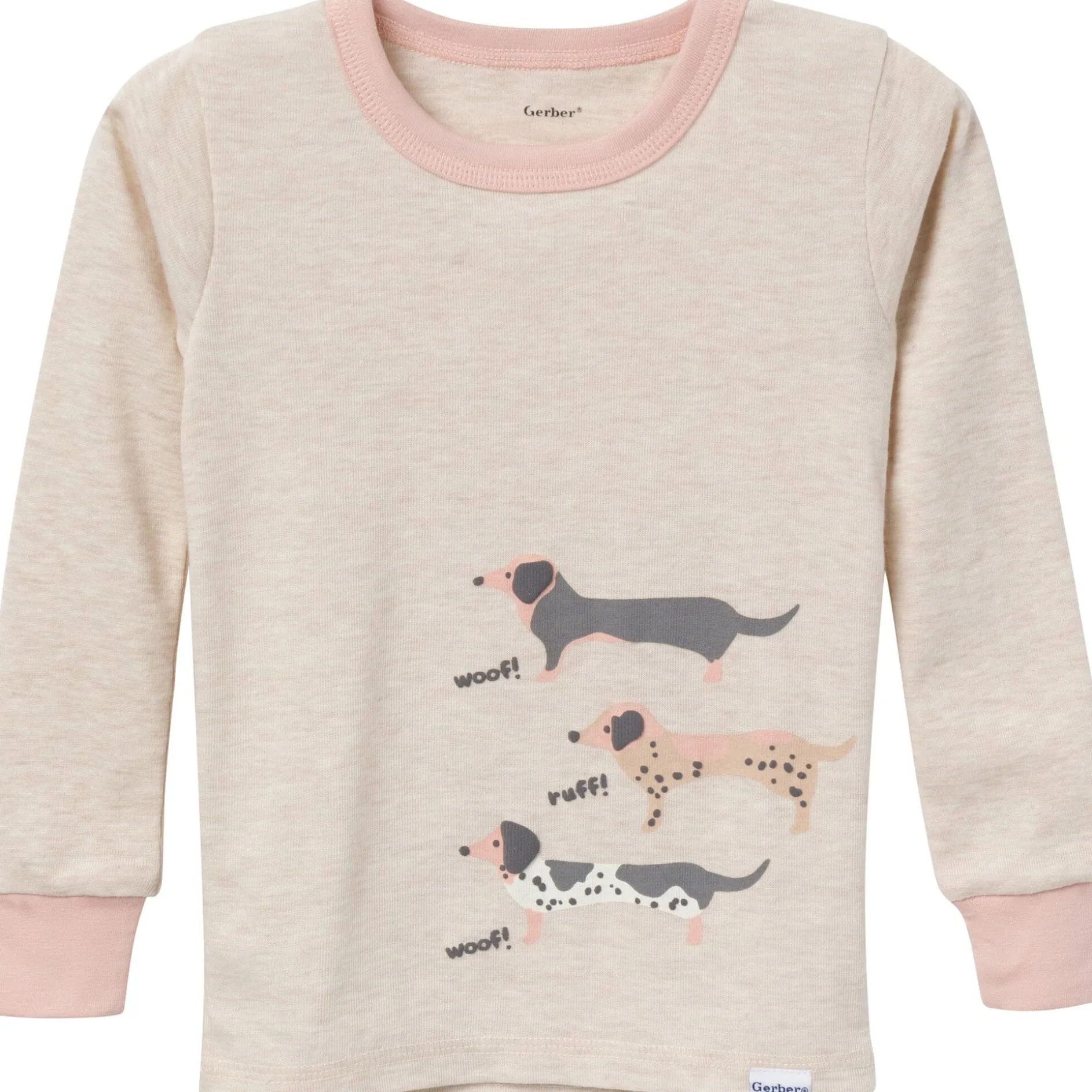 4-Piece Infant & Toddler Neutral Dog Tops and Pants Sets