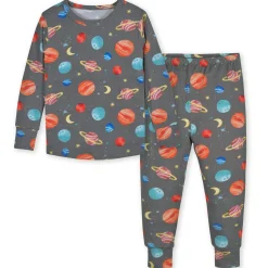 2-Piece Infant & Toddler Outer Space Buttery Soft Viscose Made from Eucalyptus Snug Fit Pajamas