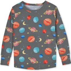 2-Piece Infant & Toddler Outer Space Buttery Soft Viscose Made from Eucalyptus Snug Fit Pajamas