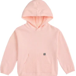 2-Piece Infant & Toddler Pink Hooded Waffle Top and Legging Viscose Set