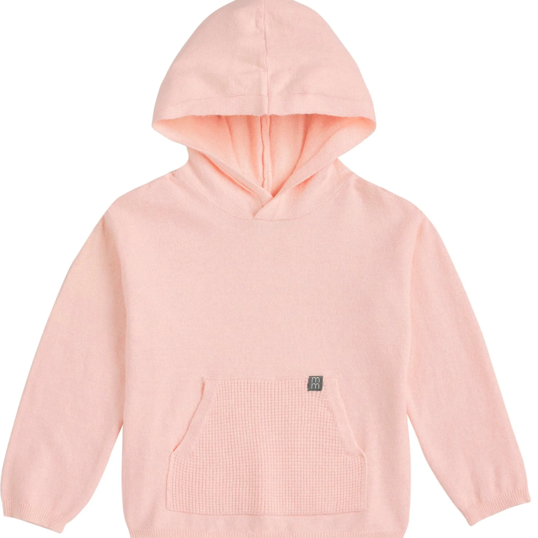 2-Piece Infant & Toddler Pink Hooded Waffle Top and Legging Viscose Set