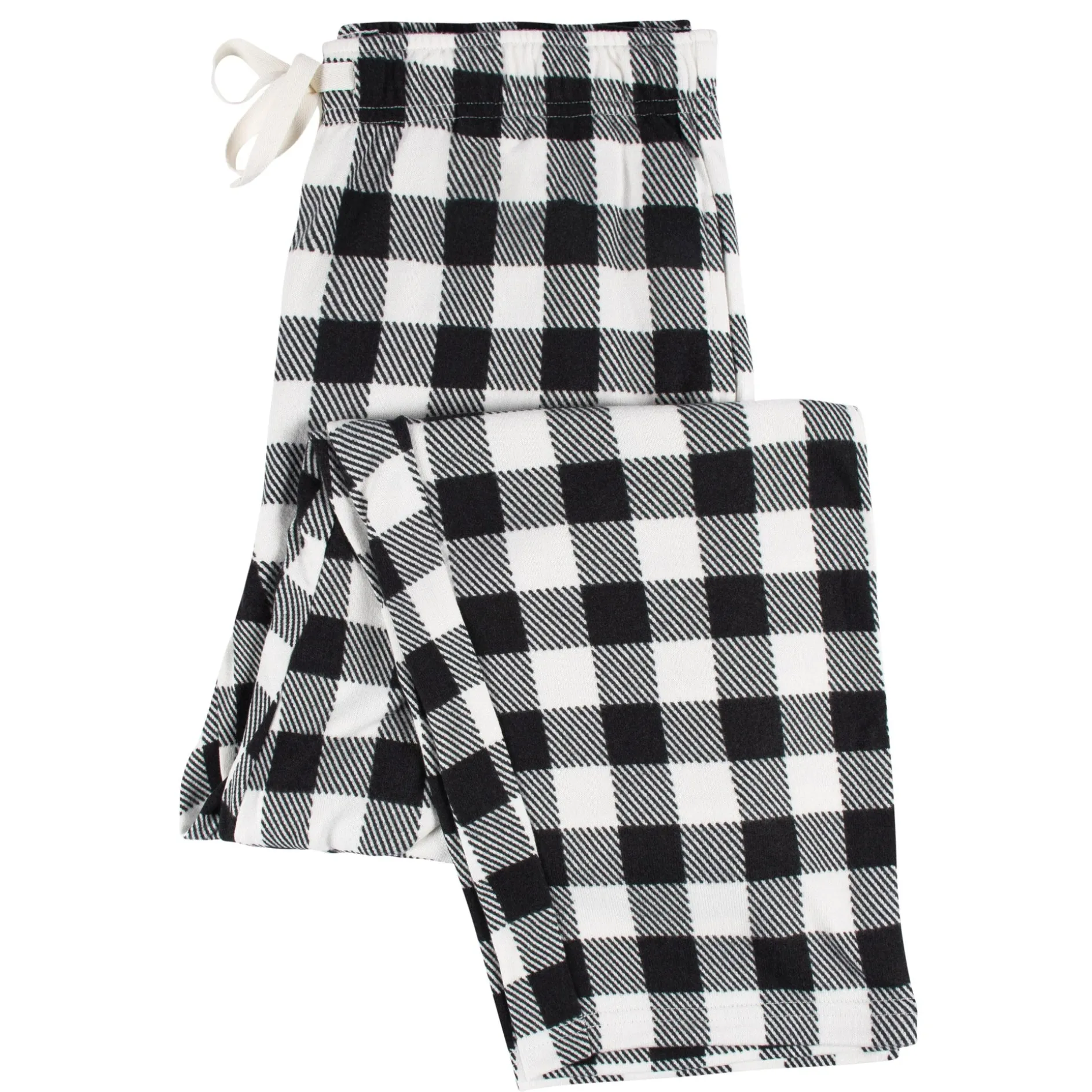 2-Piece Men's Buffalo Plaid Hacci Pajama Set