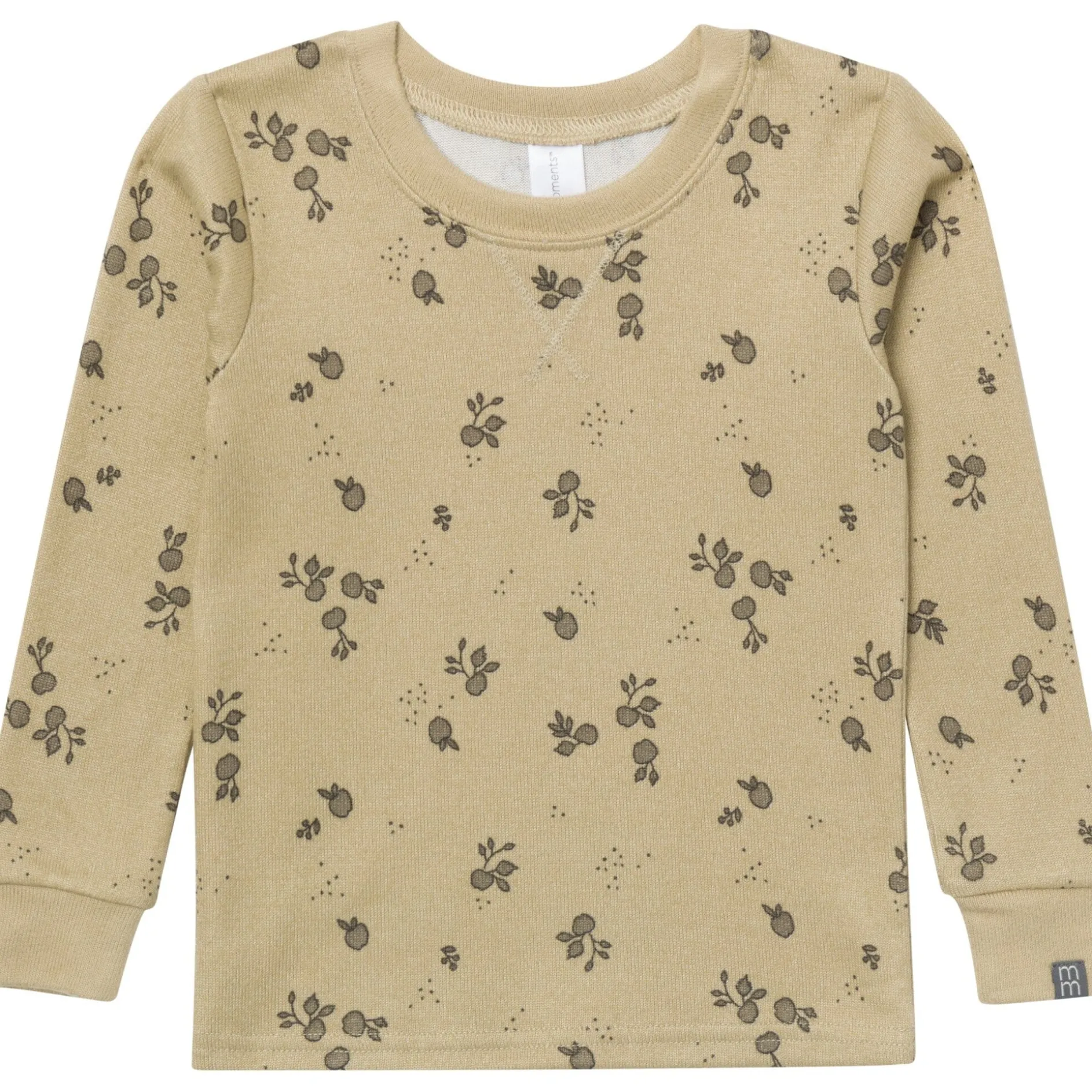 2-Piece Neutral Apples Snug Fit Pajama Set