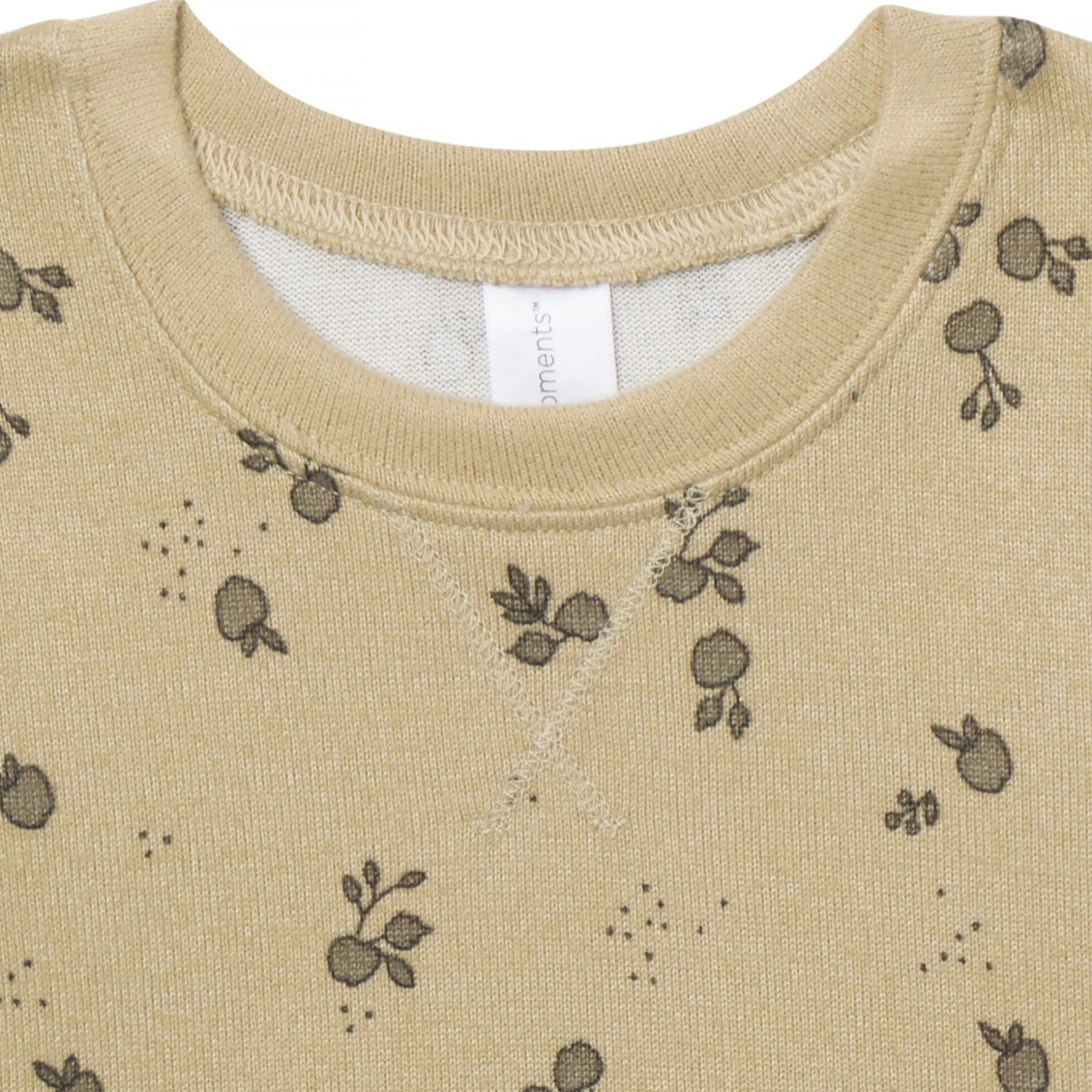 2-Piece Neutral Apples Snug Fit Pajama Set