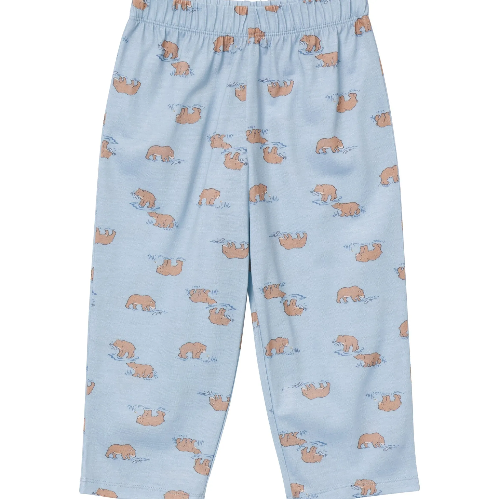 3-Piece Toddler Boys Bear T-Shirt, Shorts & Pants Pajama Set