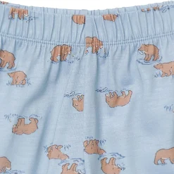 3-Piece Toddler Boys Bear T-Shirt, Shorts & Pants Pajama Set