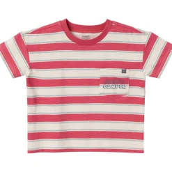 2-Piece Toddler Boys Coastal Stripe Top and Cargo Shorts Set