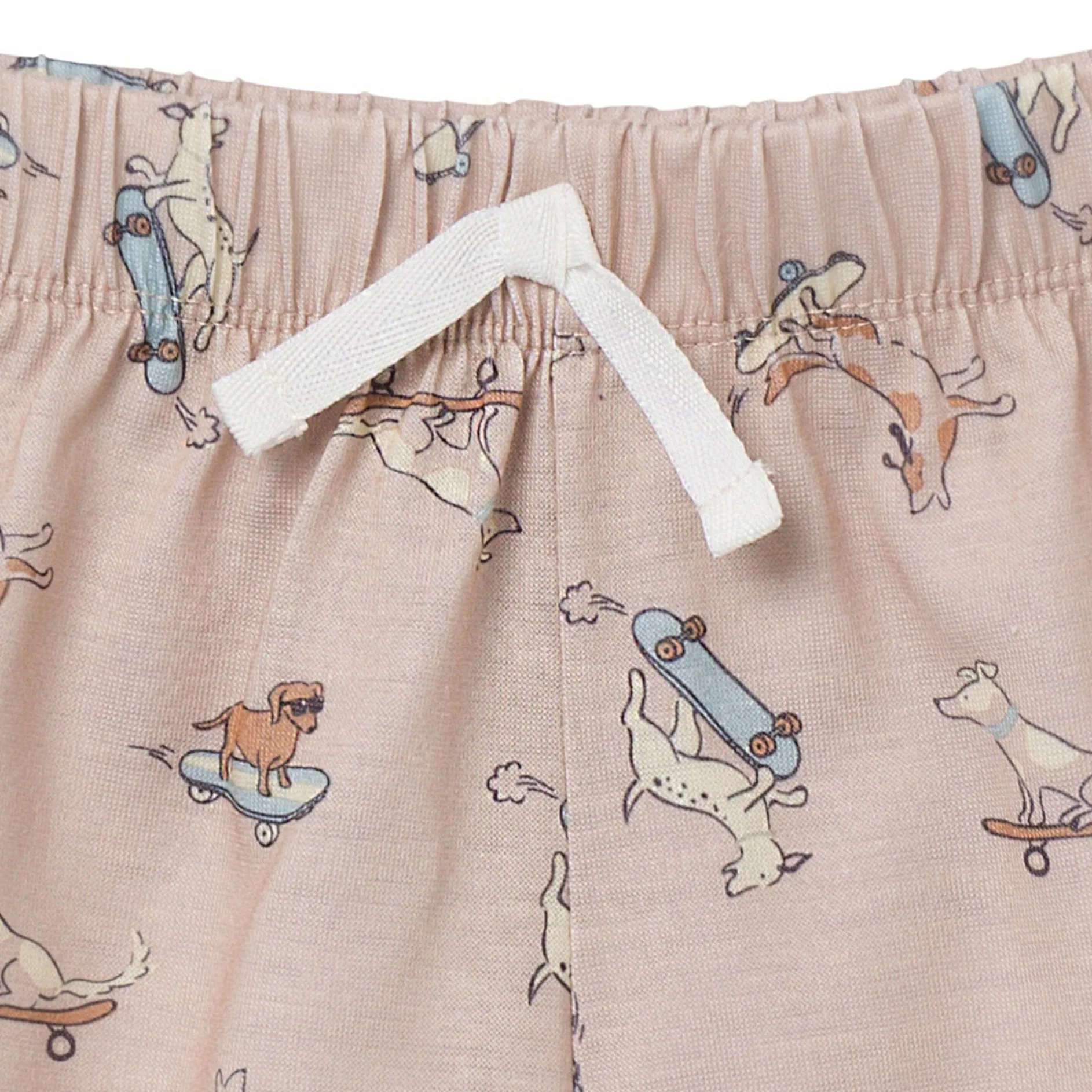 2-Piece Toddler Boys Dog Pajama Shorts Set