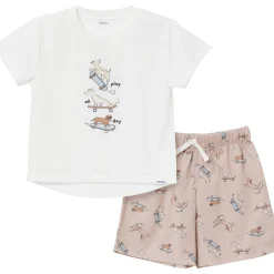 2-Piece Toddler Boys Dog Pajama Shorts Set