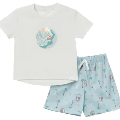 2-Piece Toddler Boys Sea Pajama Shorts Set