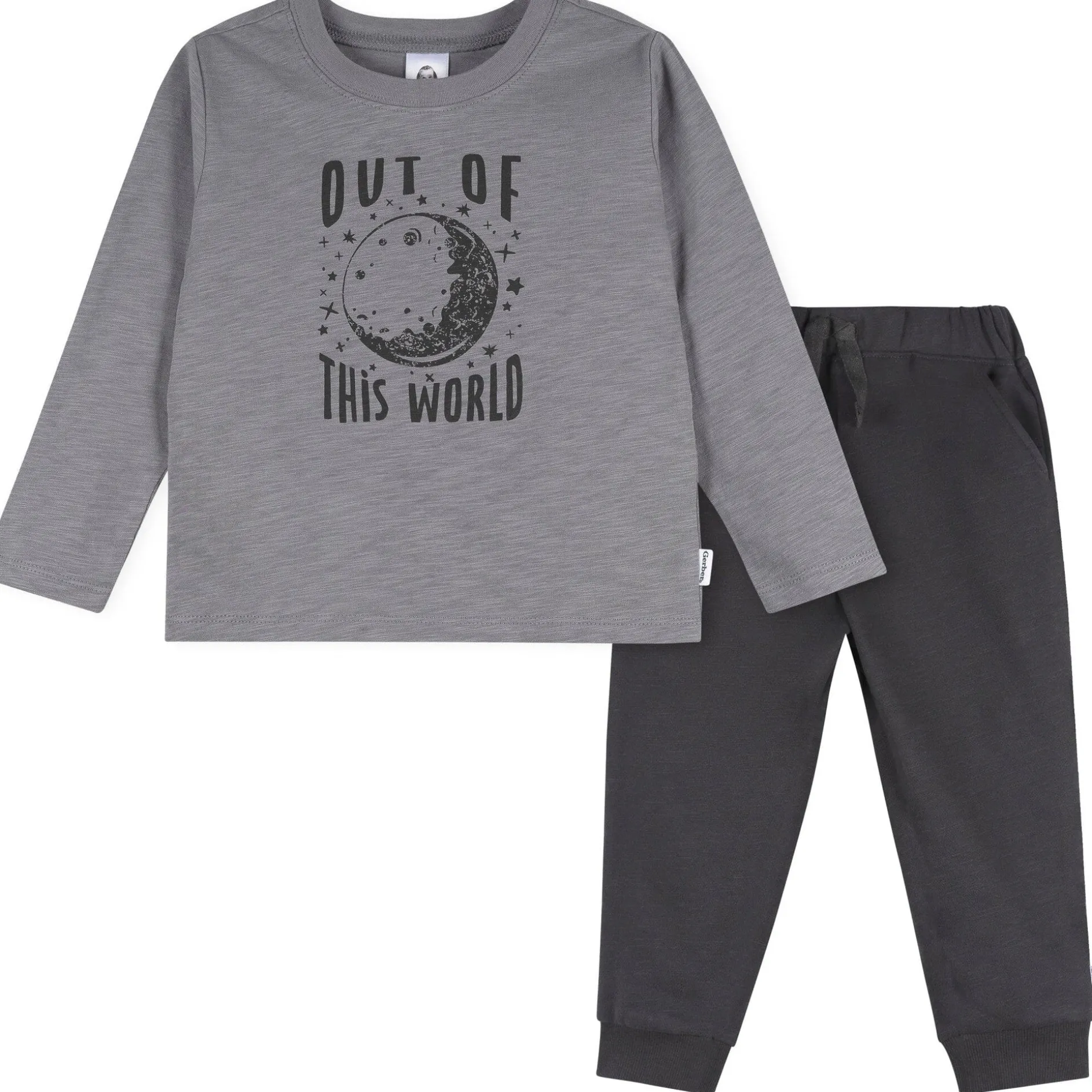 2-Piece Toddler Boys Space Adventure Top and Jogger Set