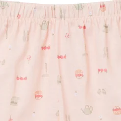 3-Piece Toddler Girls Gardening T-Shirt, Shorts & Pants Pajama Set