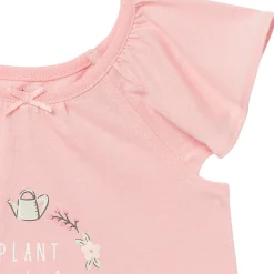 3-Piece Toddler Girls Gardening T-Shirt, Shorts & Pants Pajama Set
