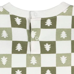 2-Piece Toddler Girls Green Trees Dress and Legging Set