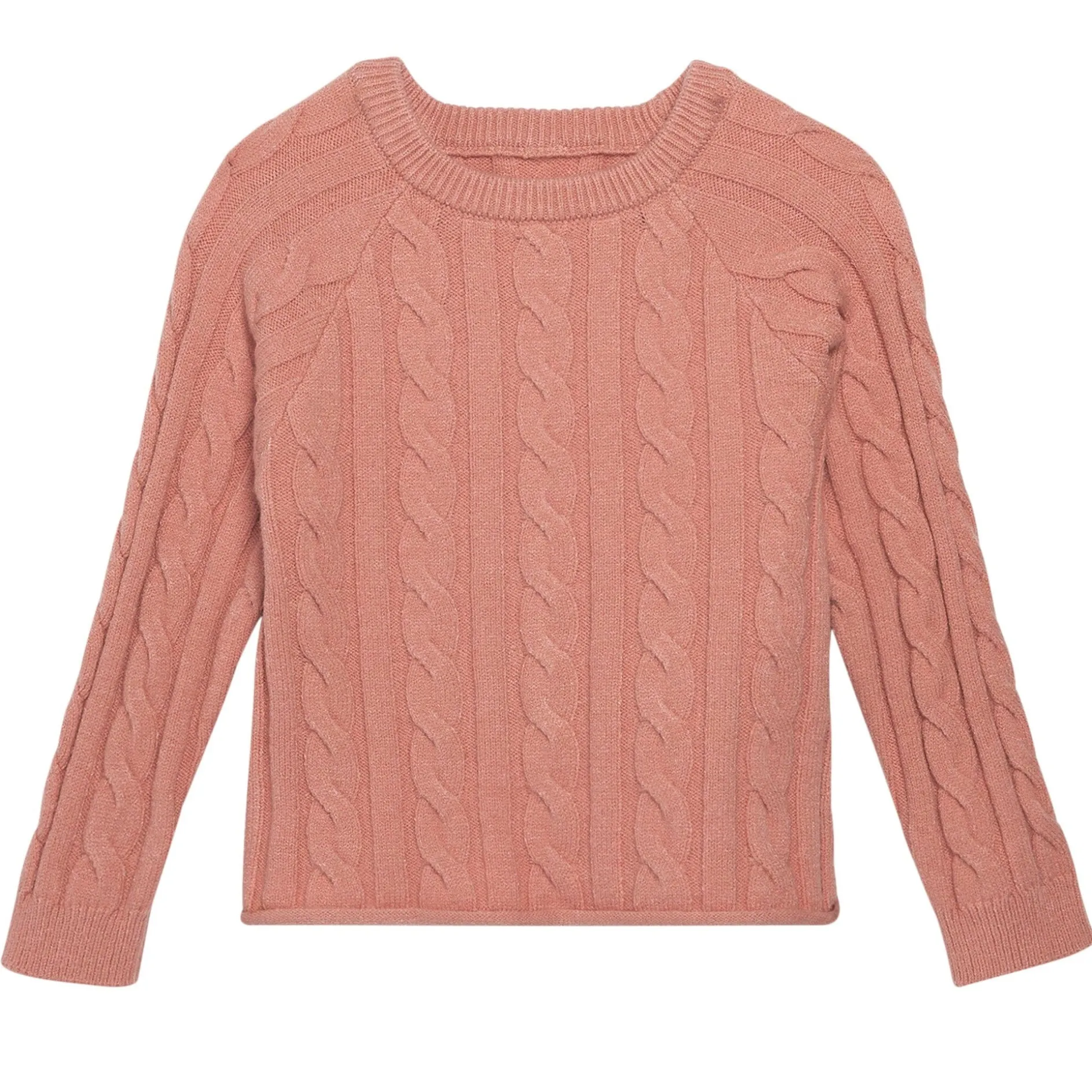 2-Piece Toddler Girls Peach Viscose Sweater Set