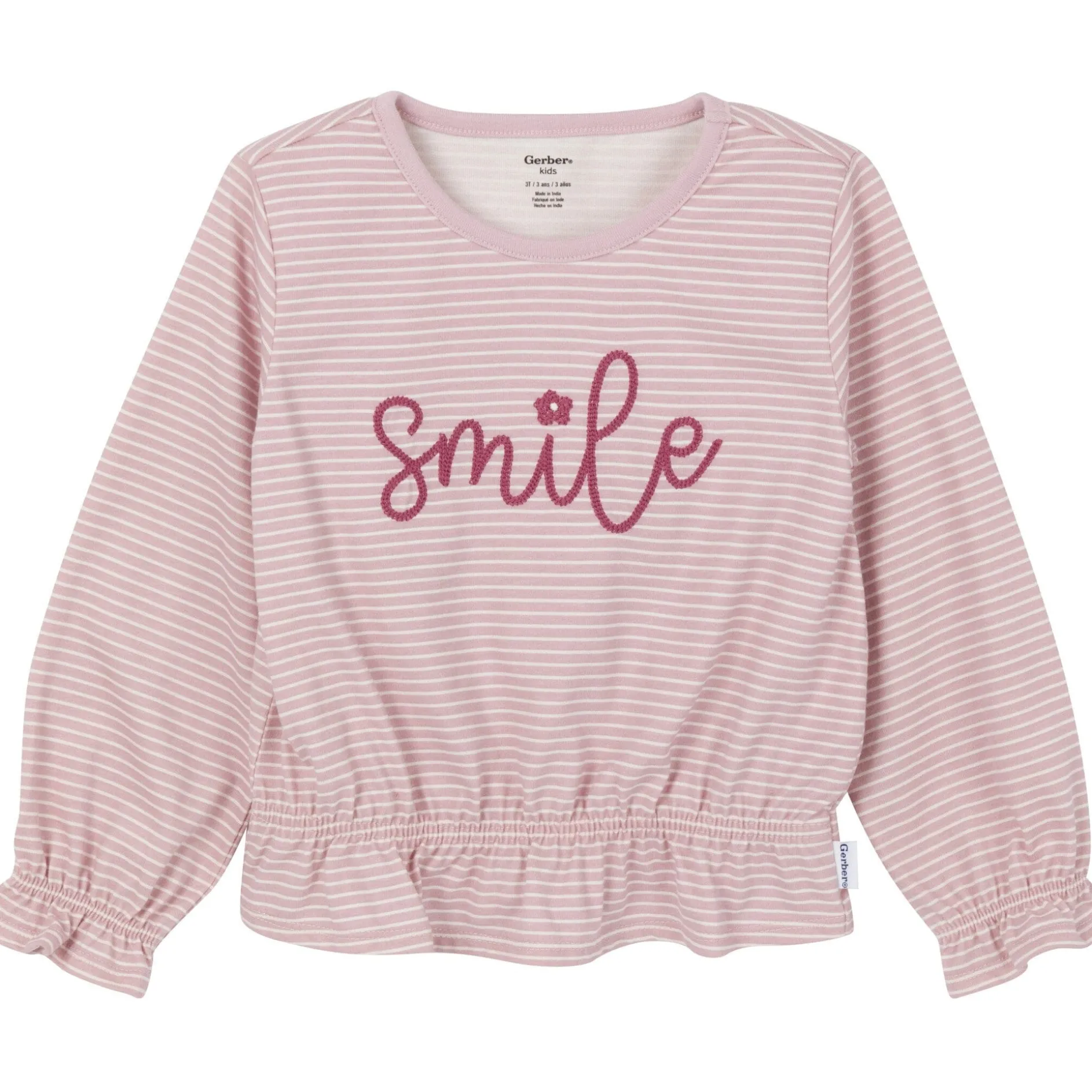 3-Piece Toddler Girls Pink Dress, Top and Legging
