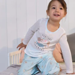 2-Piece Toddler Girls Sea Pajama Set
