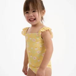 2-Piece Toddler Girls UPF 50+ Daisies Swimsuit Set