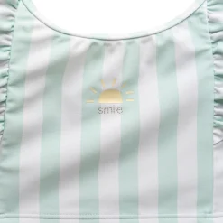 2-Piece Toddler Girls UPF 50+ Stripe Swimsuit Set