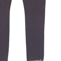 2-Piece Women's Dark Grey Hooded Waffle Top and Legging Viscose Set
