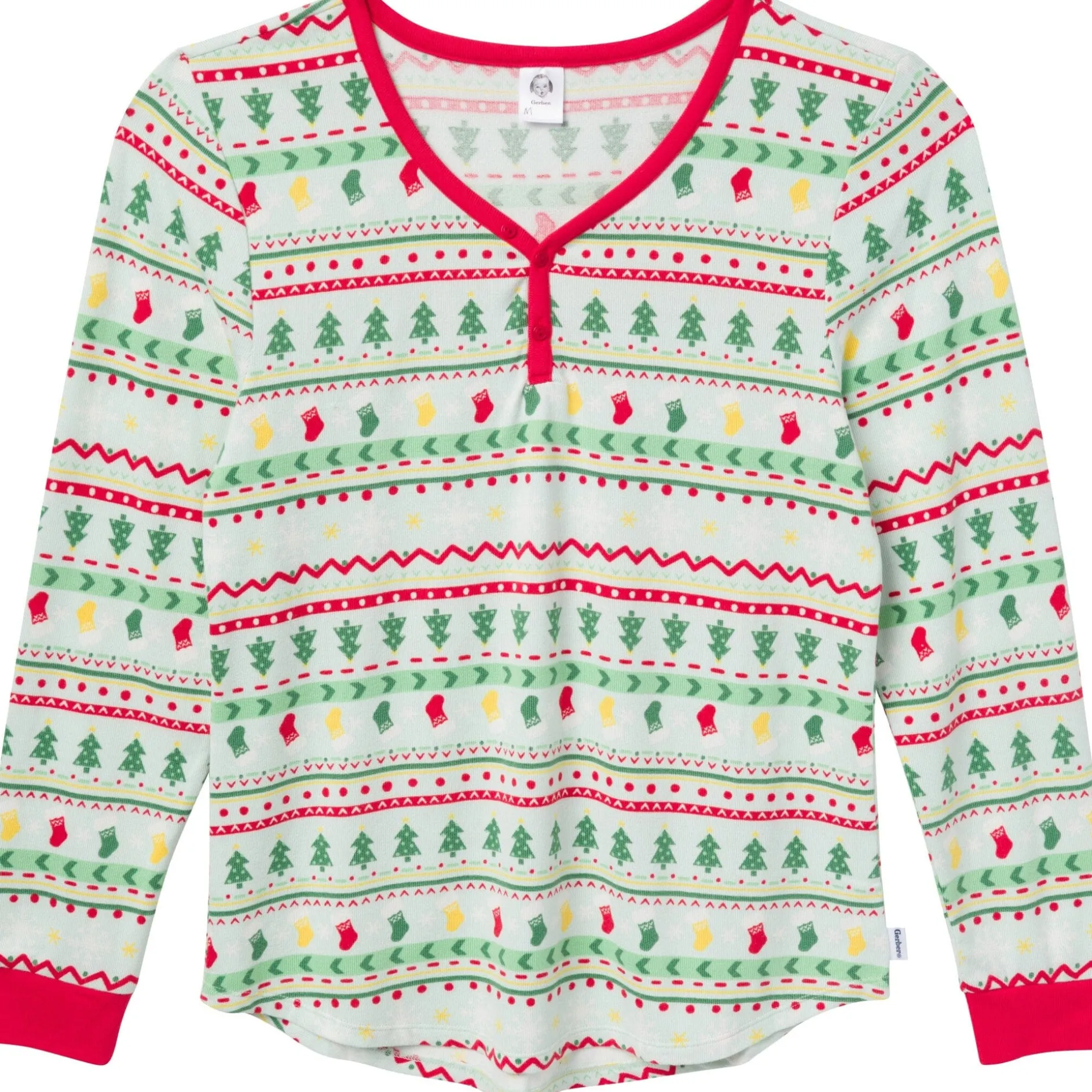 2-Piece Women's Oh What Fun Fair Isle Hacci Pajama Set