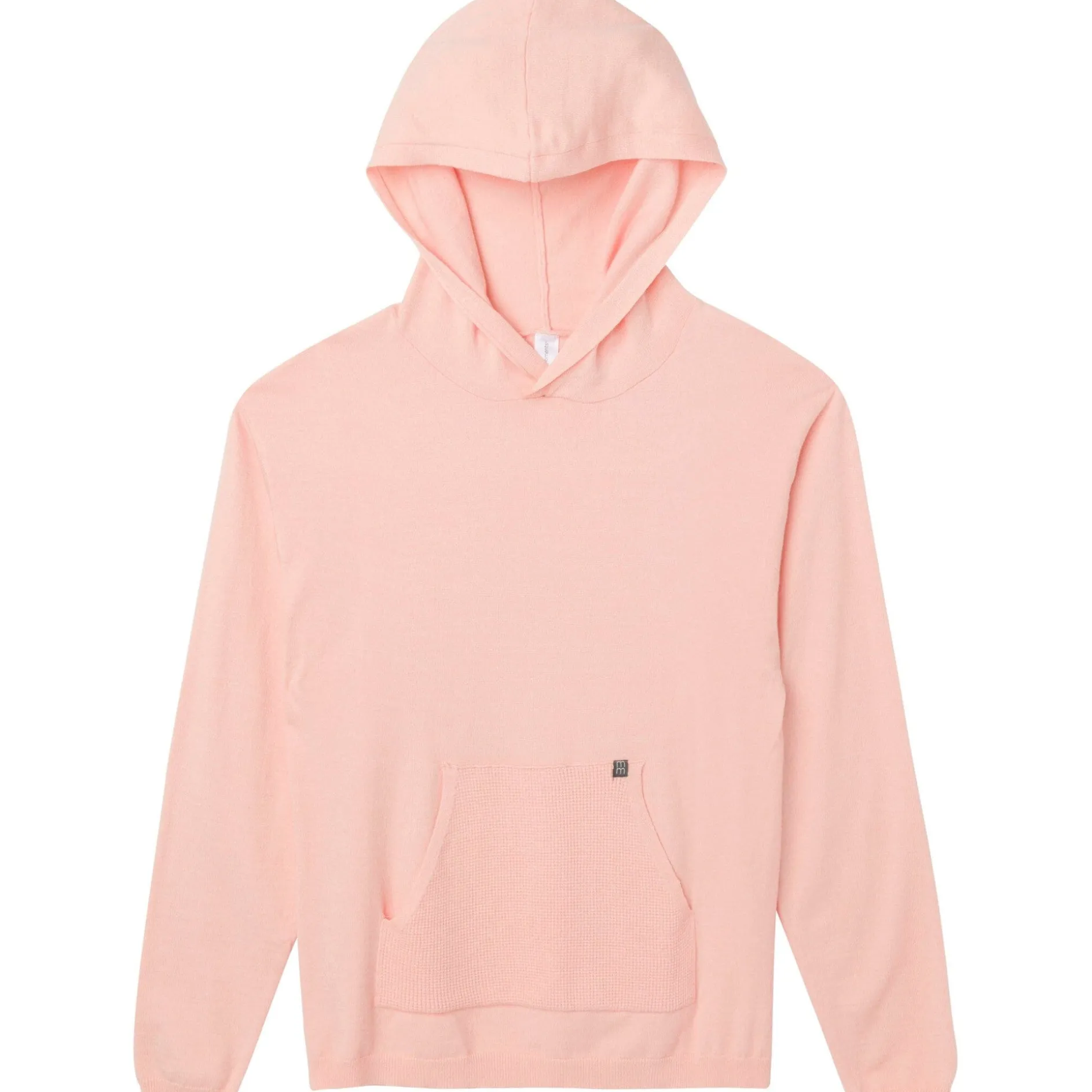 2-Piece Women's Pink Hooded Waffle Top and Legging Viscose Set
