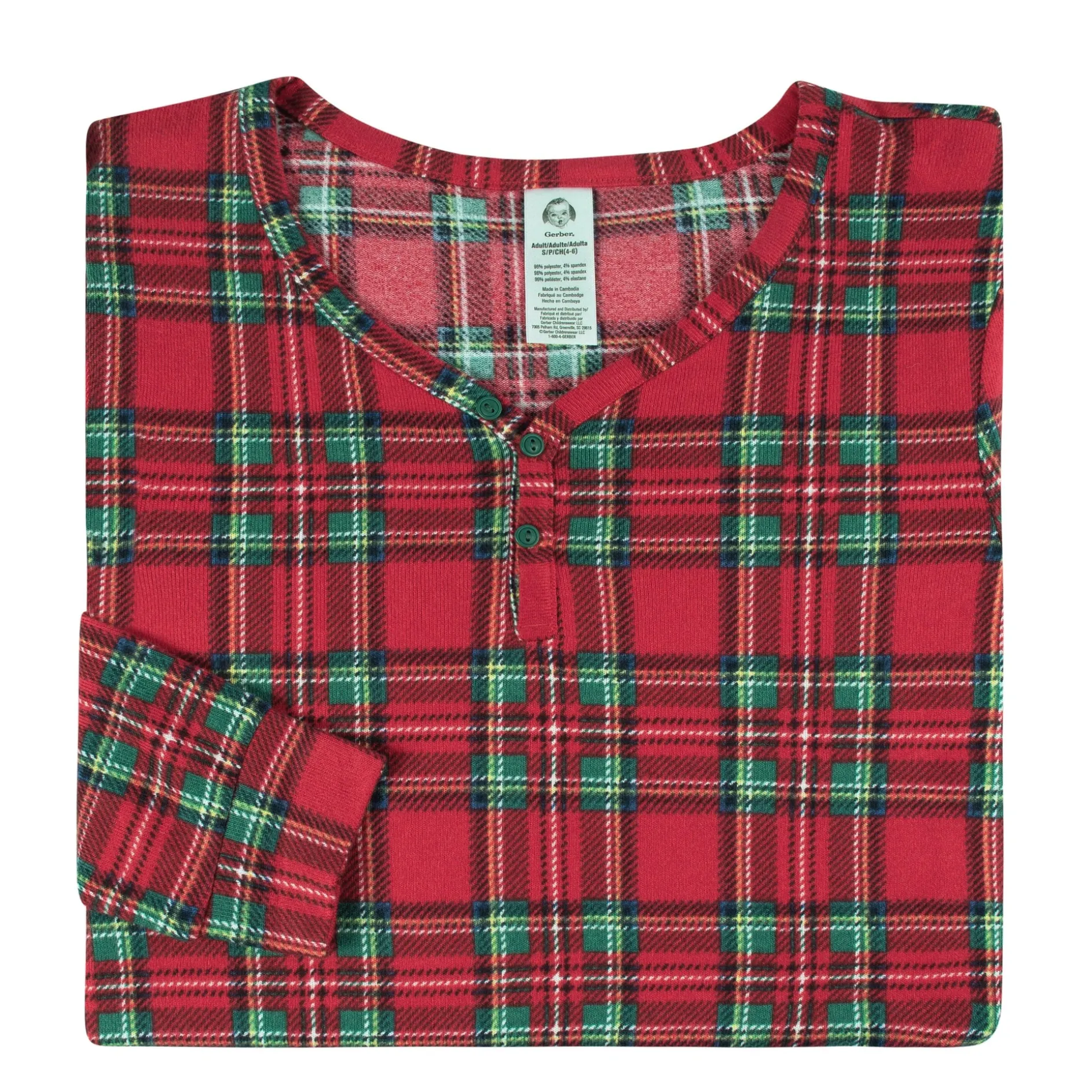 2-Piece Women's Stewart Plaid Hacci Pajama Set