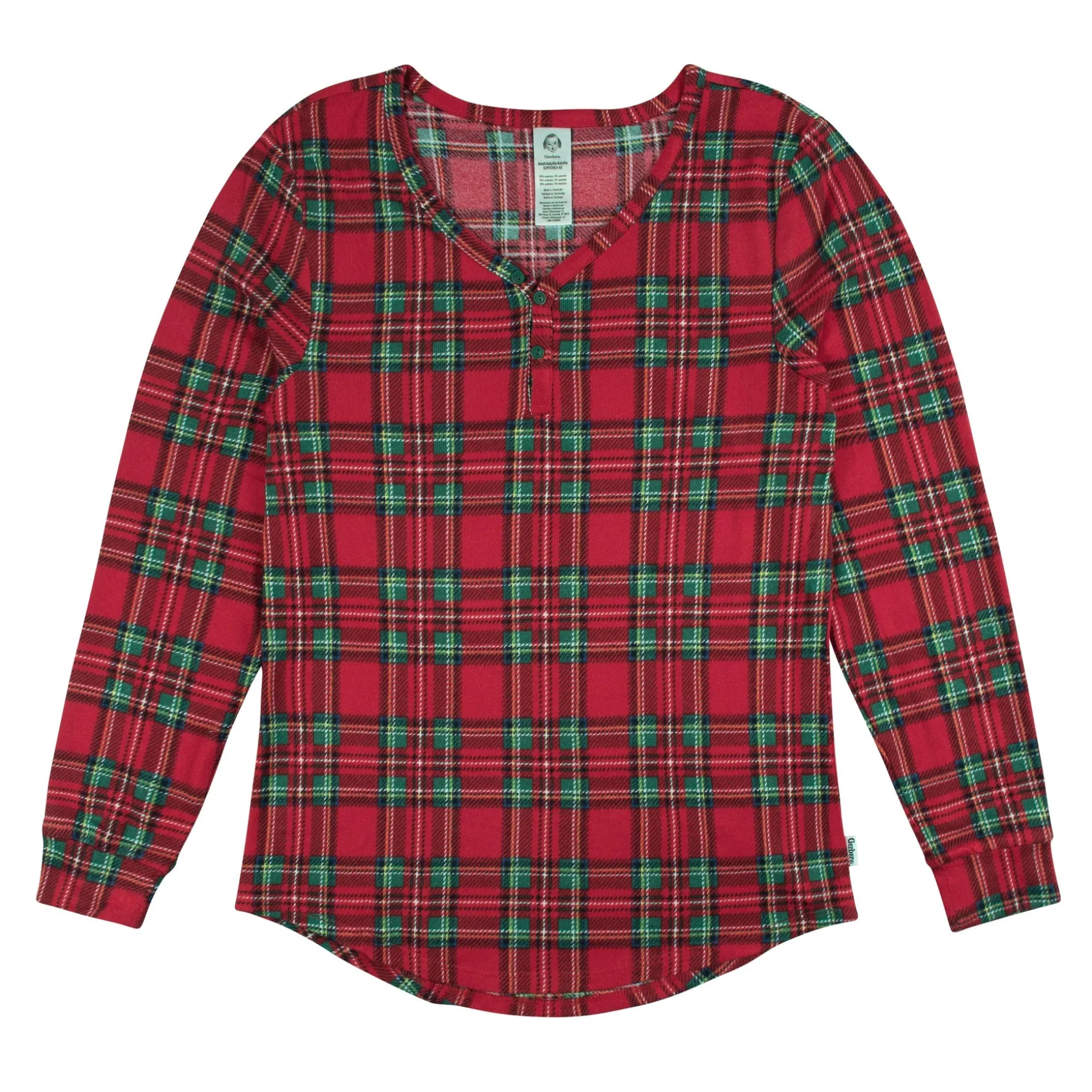 2-Piece Women's Stewart Plaid Hacci Pajama Set