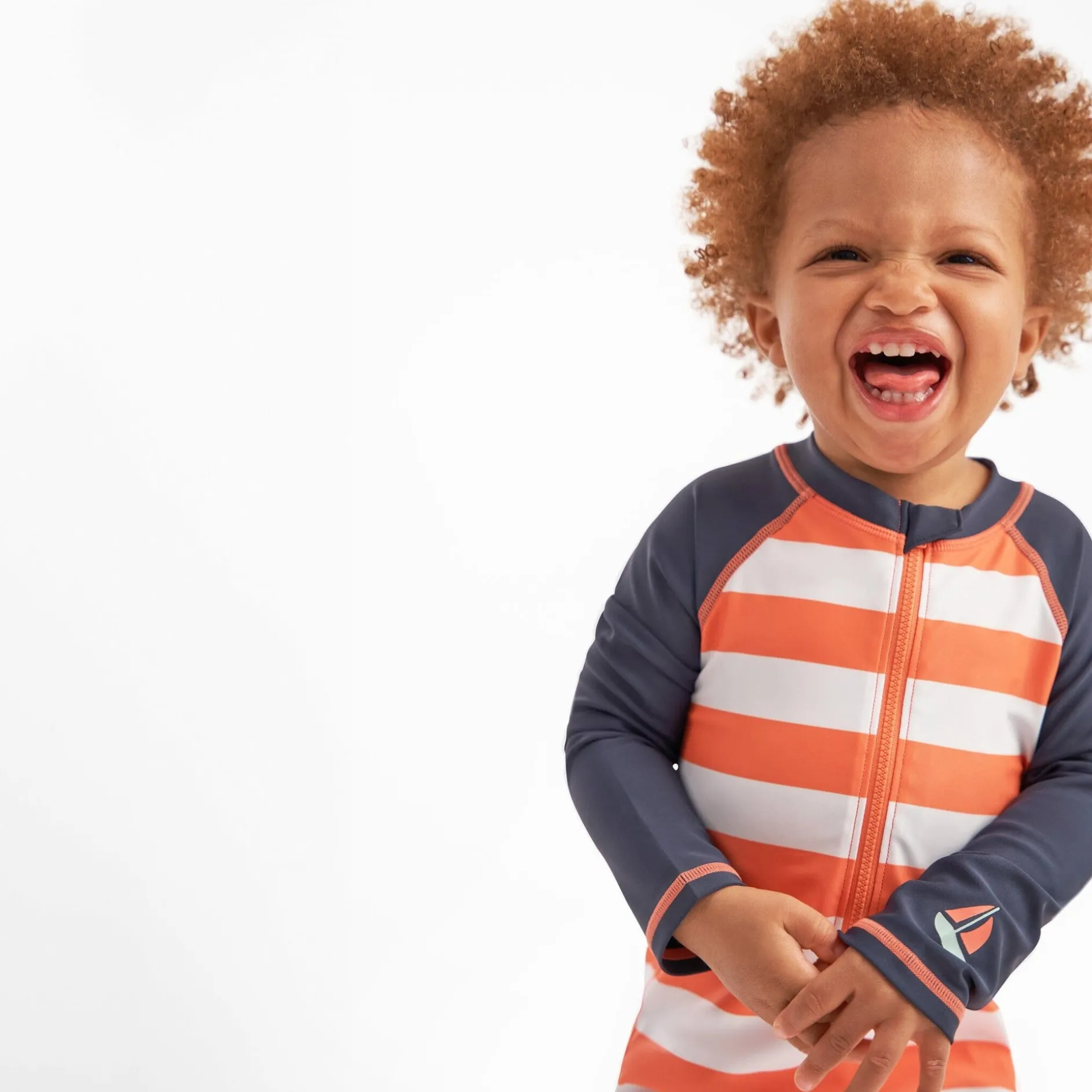 Toddler Boys UPF 50+ Stripe Rash Guard
