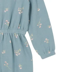 Toddler Girls Blue Floral Hacci Jumpsuit