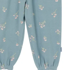 Toddler Girls Blue Floral Hacci Jumpsuit