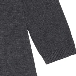 Toddler Girls Dark Grey Heather Fair Isle Viscose Sweater Dress