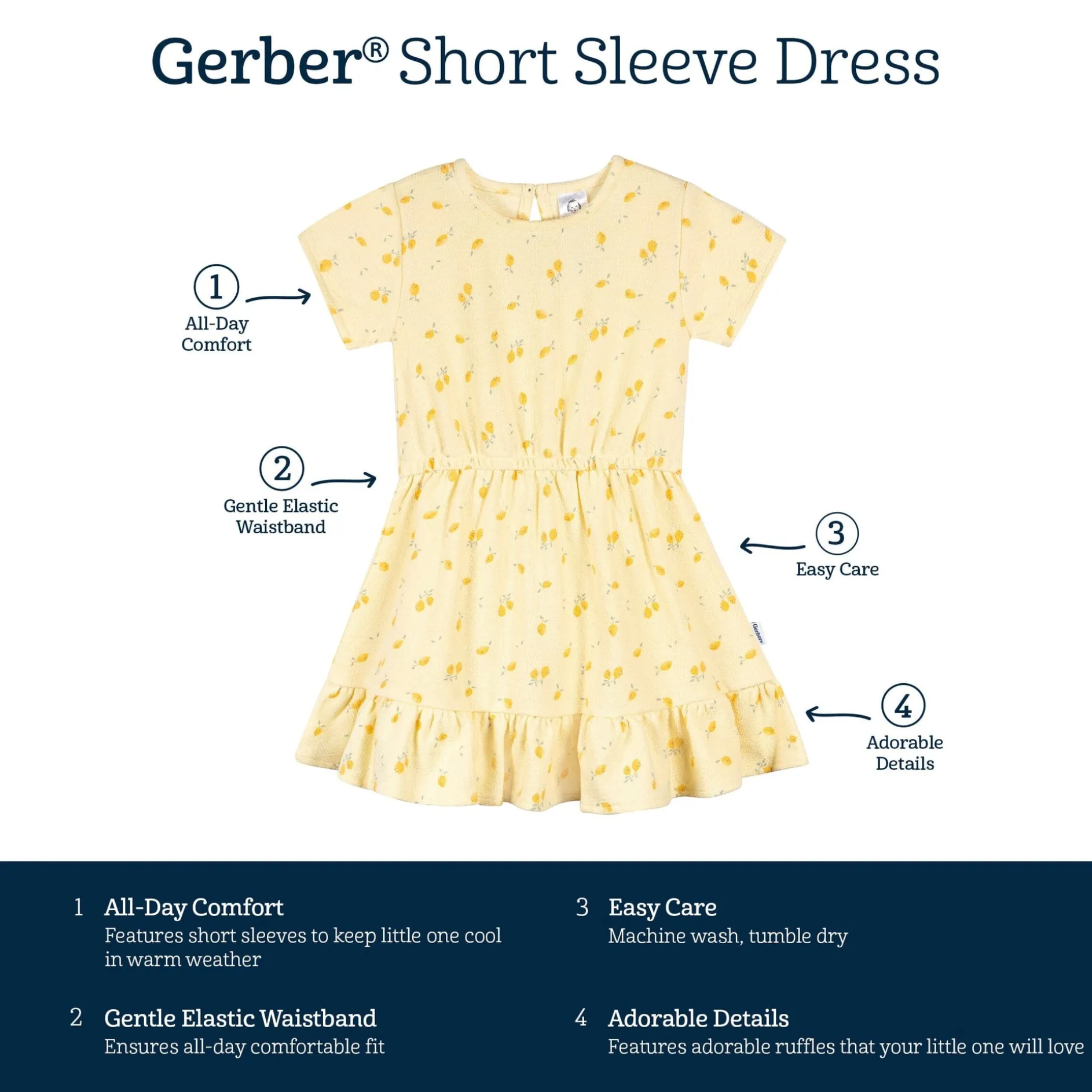 Toddler Girls Lemons Dress
