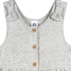 Toddler Girls Light Grey Heather Hacci Romper