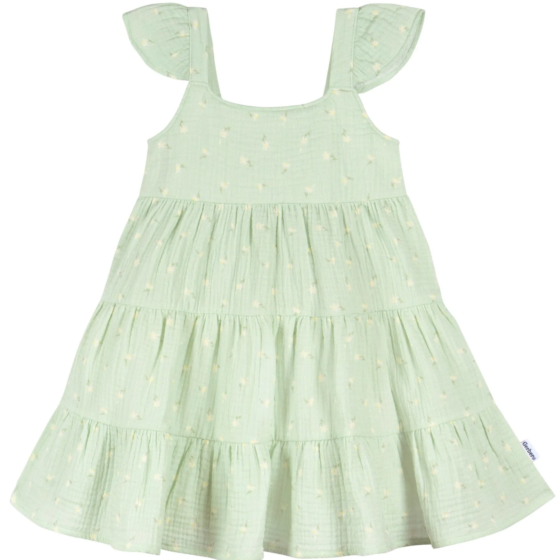 Toddler Girls Pick-A-Daisy Tiered Cotton Gauze Dress