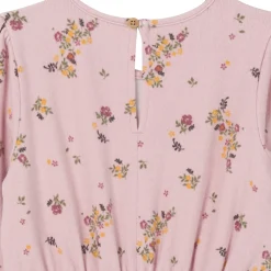 Toddler Girls Pink Floral Hacci Jumpsuit