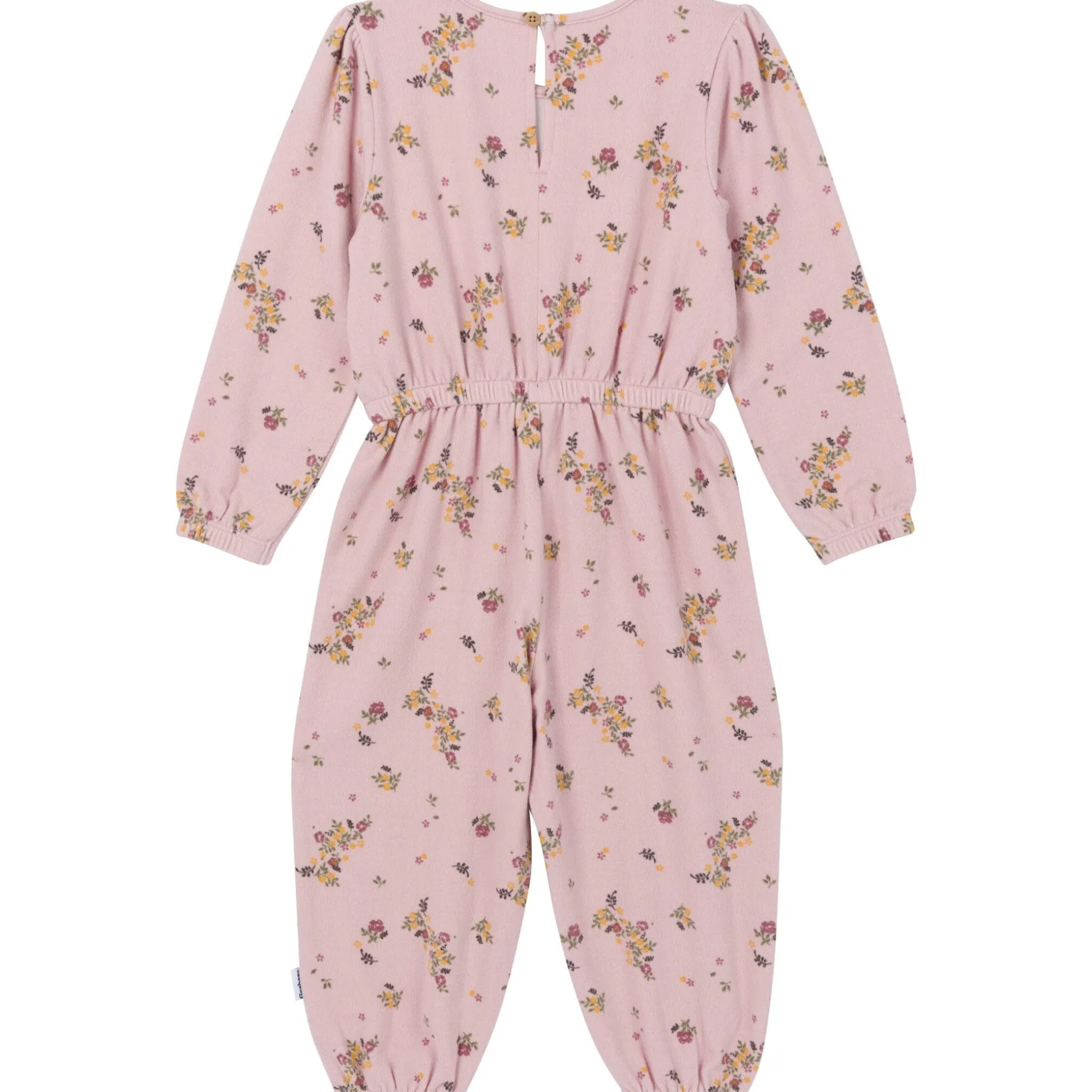 Toddler Girls Pink Floral Hacci Jumpsuit