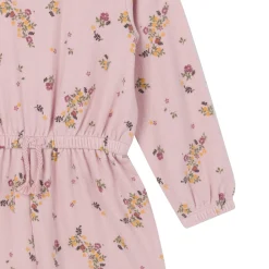 Toddler Girls Pink Floral Hacci Jumpsuit