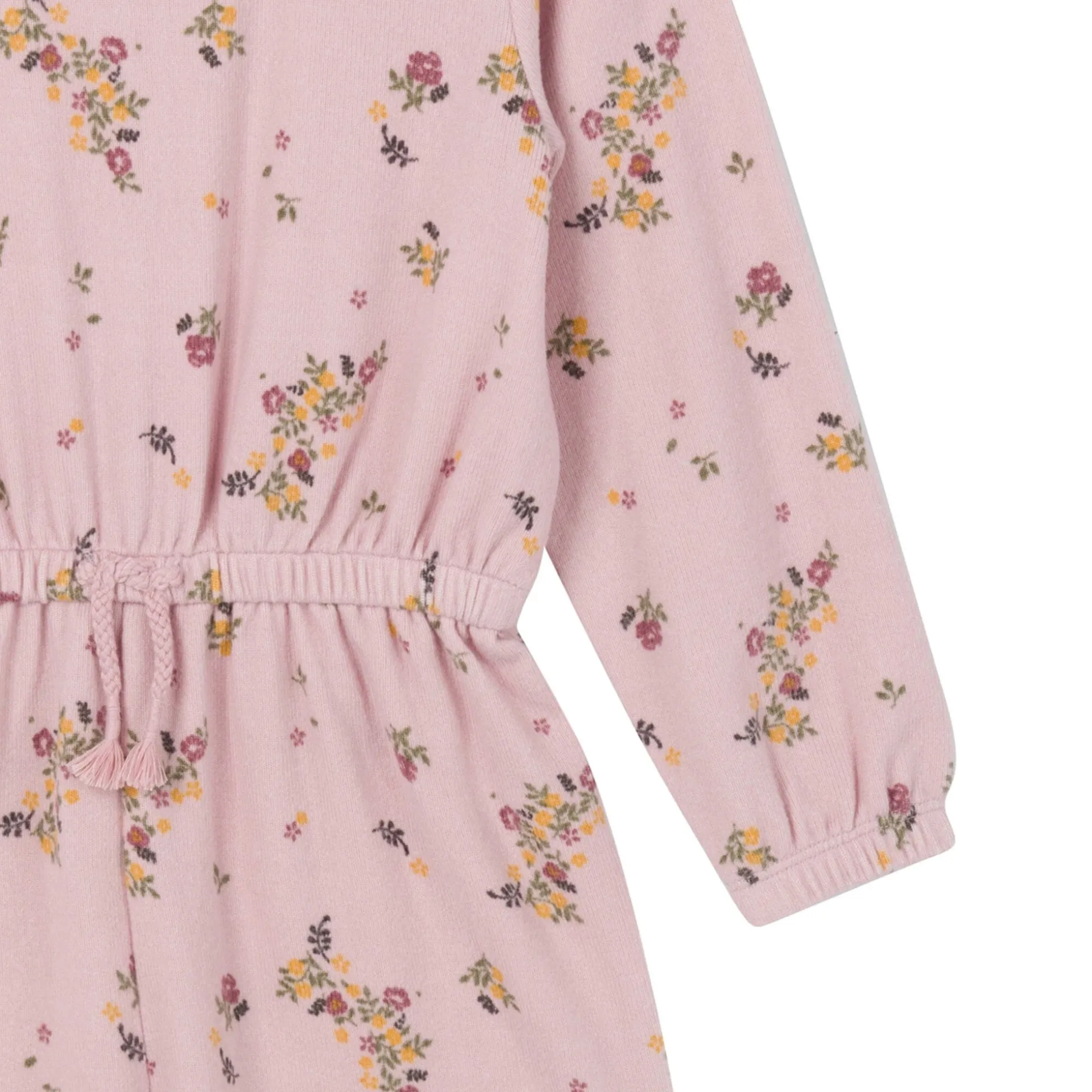 Toddler Girls Pink Floral Hacci Jumpsuit