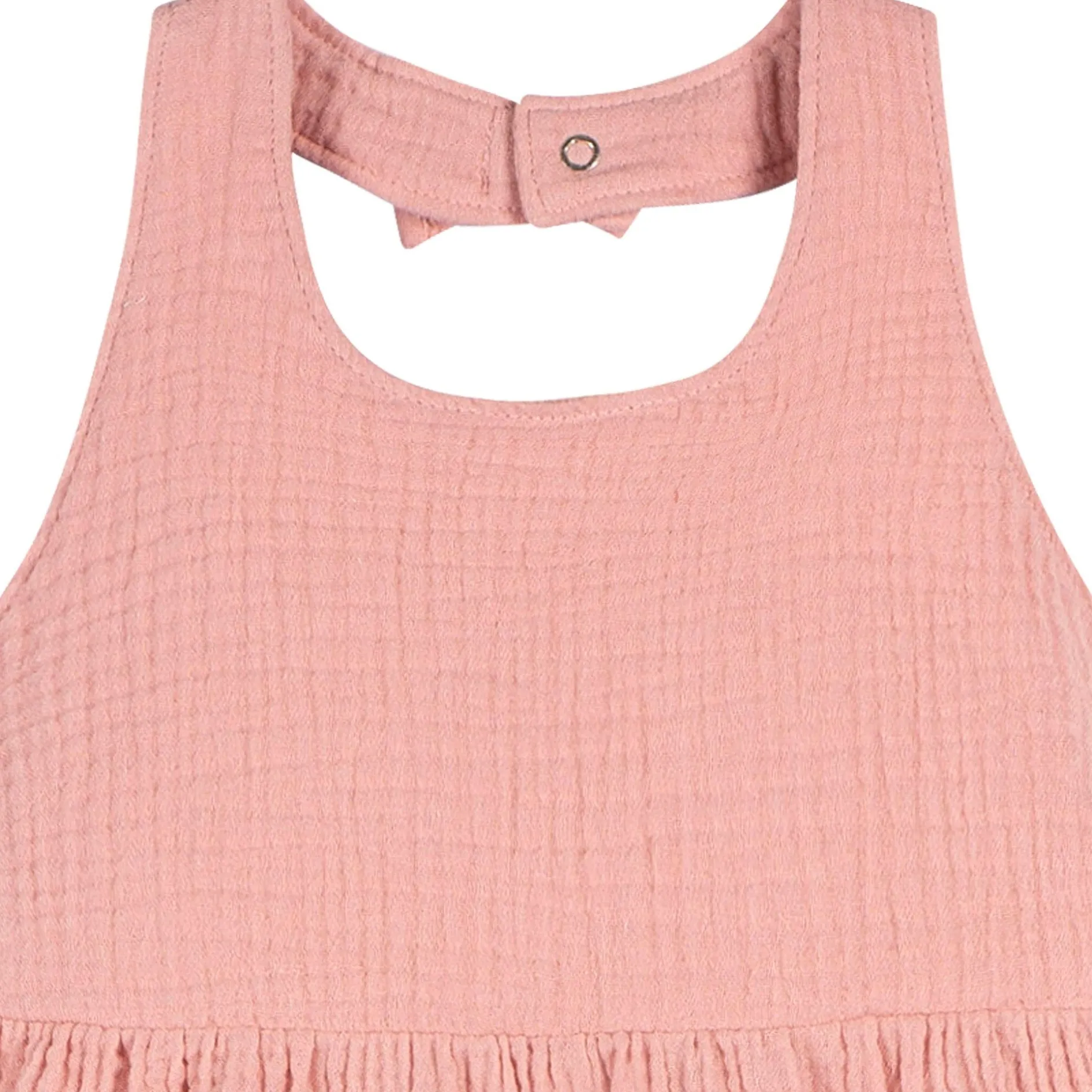 Toddler Girls Rose Pink Halter Romper