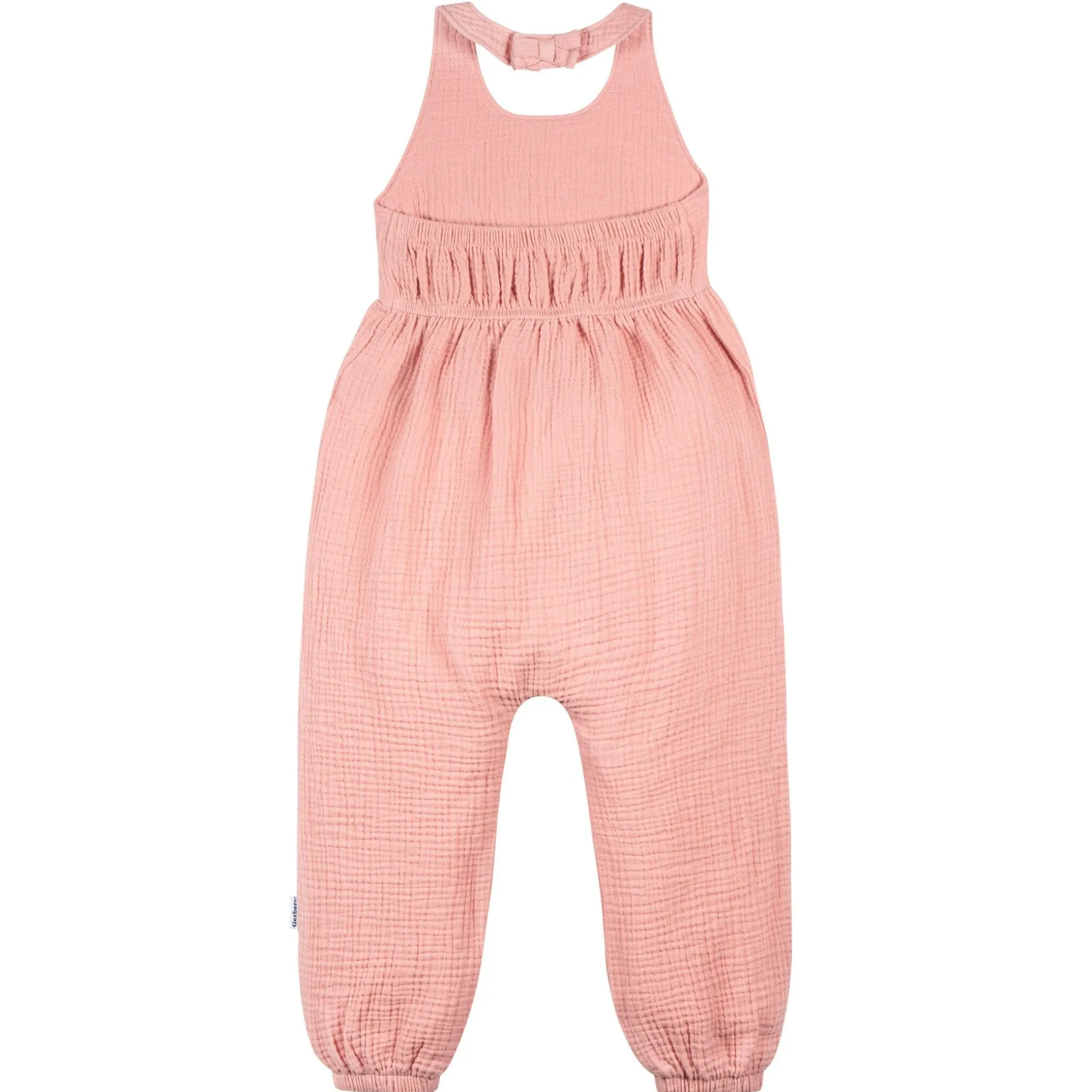 Toddler Girls Rose Pink Halter Romper