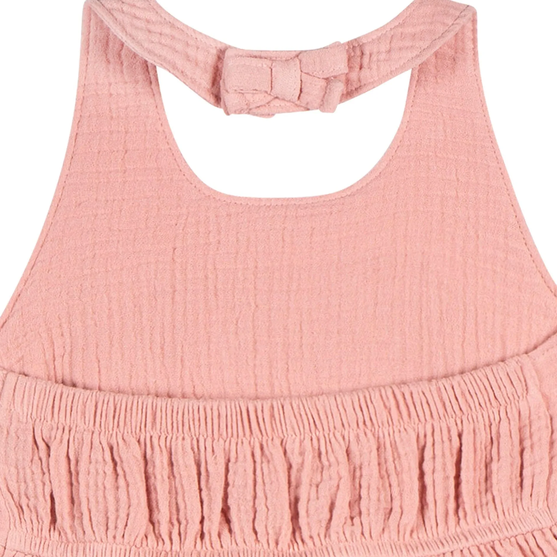 Toddler Girls Rose Pink Halter Romper